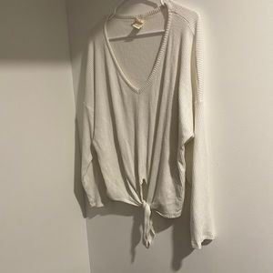 Drop shoulder rib top